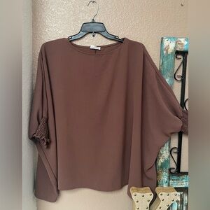 Chic Brown Women's Blouse